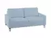 Sofa Interims Basic B: 164 cm Candy / Farbe: Aqua / Material: Stoff Basic