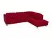 Ecksofa Shetland Basic Polipol / Farbe: Rosso / Material: Leder Basic