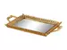 Tablett Spiegel Gold H: 4 cm Edg