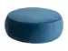 Hocker Annabelle Velvet D: 105 cm Candy / Farbe: Blaugrau / Material: Stoff