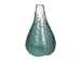 Vase Glas Türkis H: 37 cm Kersten