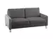 Sofa Interims Basic B: 164 cm Candy / Farbe: Steel / Material: Stoff Basic