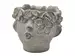 Vase Blumengesicht Zement H: 21 cm Edg / Farbe: Zement