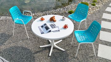 Schaffner Gartentisch und Bermuda Stühle