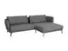 Ecksofa Pearl Candy / Farbe: Anthrazit / Bezugsmaterial: Stoff