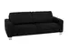 Sofa Shetland Basic B: 214 cm Polipol / Farbe: Schwarz / Material: Leder Basic