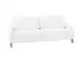 Sofa Interims Basic B: 204 cm Candy / Farbe: Bianco / Material: Leder Basic