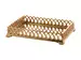 Tablett Spiralmuster Gold H: 8 cm Edg / Farbe: Gold