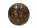 Kugel mit Ornament Holz Braun 10cm