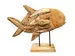 Tierfigur Fisch, Schwemmholz H: 58 cm Dijk