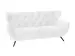 Sofa Sante fe Basic B: 200 cm Candy / Farbe: Bianco / Material: Leder Basic