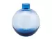 Vase Kugelflasche Blau H: 20 cm Edg / Farbe: Blau