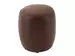 Hocker Tiny Candy / Farbe: Dark Brown / Bezugsmaterial: Leder